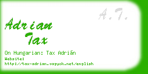 adrian tax business card